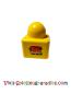 Preview: LEGO Primo Bau Stein 1x1 Duplo Hasen und Lego logo  Muster (31000pb02) rot