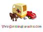 Preview: Truck with horse trailer and horse