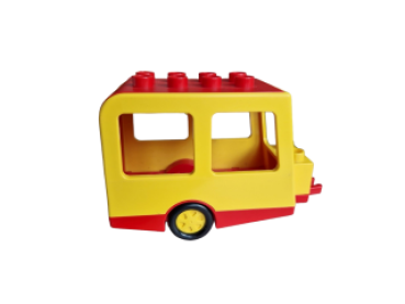Lego Duplo Camper Komplett mit rotem  Schiebedach (2251, 2250c01)