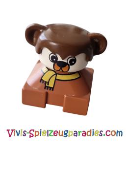 Lego Duplo 2 x 2 x 2 Brick dog Figure (42327pb21) brown