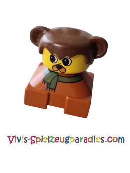 Lego Duplo 2 x 2 x 2 Brick dog Figure (42327pb30) brown