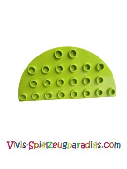 Lego Duplo, Round Corner Plate 4 x 8 Double (29304) lime