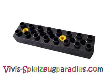 Lego Duplo, Toolo Stein  2 x 8 mit 2 Schrauben (31036c02) schwarz