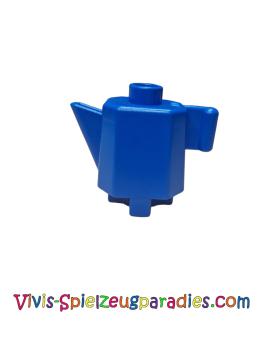 Lego Duplo Teapot / Coffee Pot, indented base Kitchen Accessories (31041) blue