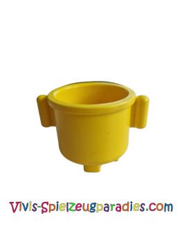 Lego Duplo Pot with Closed Handles 2 x 2 x 1.5 Kitchen Accessories (31042) yellow