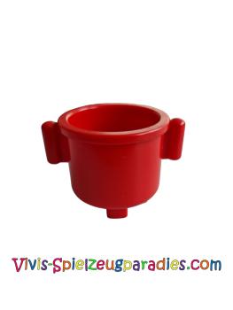 Lego Duplo Pot with Closed Handles 2 x 2 x 1.5 Kitchen Accessories (31042) red