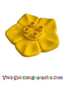 Lego Duplo Plant Blossom Flower 6x6 large with 4 knobs Little Forest Friends Gnome (31218) yellow