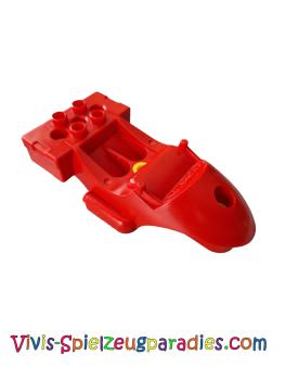 Lego Duplo, Toolo Racer Body 2 x 2 rear rivets (31381c01) red