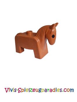 Lego Duplo Pferd Stute Hengst (4009pb01) braun