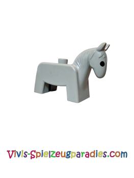 Lego Duplo Pferd Stute Hengst Esel (4009pb01) grau