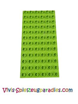 Lego Duplo Basic Plate 6x12 (4196) lime