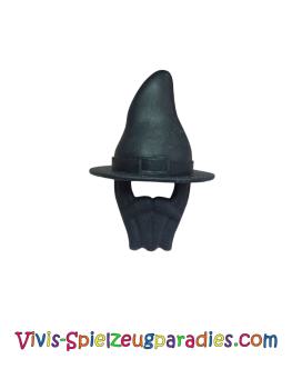 Lego Duplo Hat black pointed with beard black witch wizard (42088)
