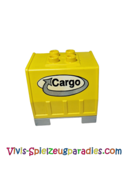 Lego Duplo Train Freight Container Cargo (42400c01pb01) yellow