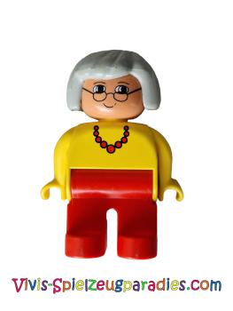 Lego Duplo figure, grandmother, grandma, (4555pb013)
