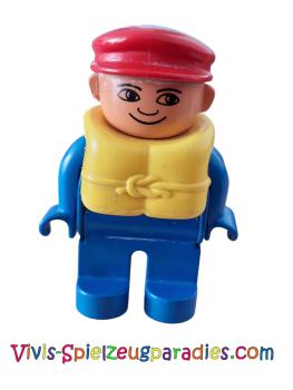 Lego Duplo man with life jacket (4555pb126)