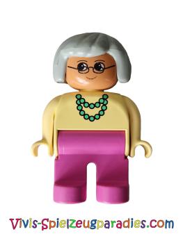 Lego Duplo Figur, Großmutter, Oma (4555pb191)