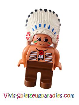 Lego Duplo Man Indian Chief (4555pb080)