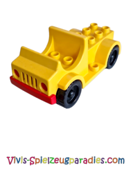 Lego Duplo Auto mit 2 x 4 Noppen Bett und Trittbrettern (4575c01) gelb