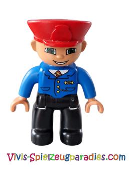 Lego Duplo Man train conductor (47394pb046a)