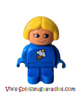 Lego Duplo child girl  with ice pattern (4943pb009)