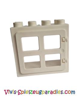 Lego Duplo Door / Window Frame 2 x 4 x 3 flat front surface, completely open at the back (61649, 90265) white