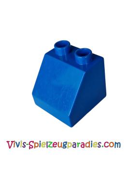 Lego Duplo, roof tile 2 x 2 x 1, 1/2 slope 45 (6474) blue