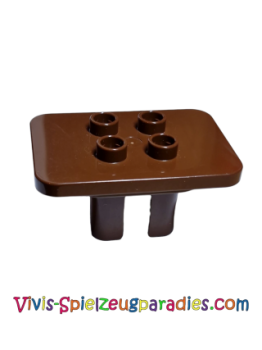 Lego Duplo Furniture Table square with 4 studs (6479) brown