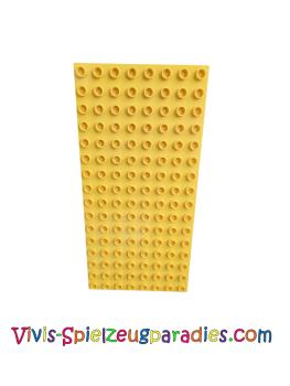 Lego Duplo, plate 8 x 16 (6490) yellow