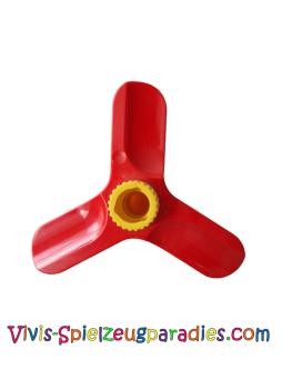 Lego Duplo, Toolo Propeller Small with yellow screw (6288c01) red