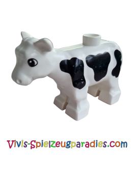 Lego Duplo Kuh Baby Kalb, Schwarze Flecken (6679pb01)