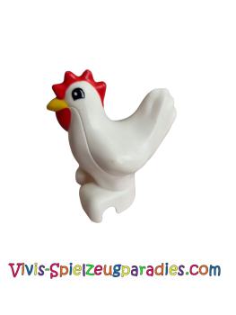 Lego Duplo Chicken, Hen, Eyes Semicircular Pattern (87320pb02)