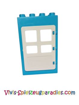 Lego Duplo Door / Window Frame 2 x 4 x 5 (92094,31023) Medium Azur ,White