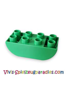 Lego Duplo Brick 2 x 4 Slanted Brick turned upside down double (98224) light green