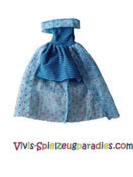 Barbie/Sonstige Kleid Blau mit Muster