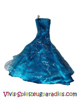 Barbie/Other ball gown blue with glitter