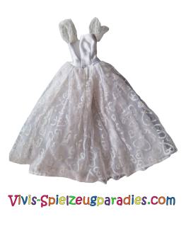 Barbie/Sonstige Ballkleid Weiß mit Glitzer