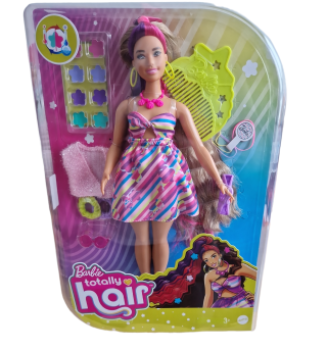 Barbie Totally Hair Puppe  mit Styling-Zubehör