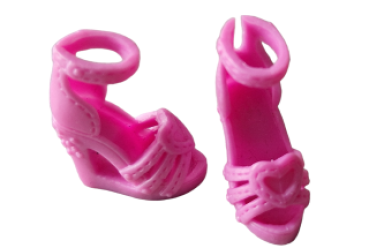 Barbie sandal with heel pink