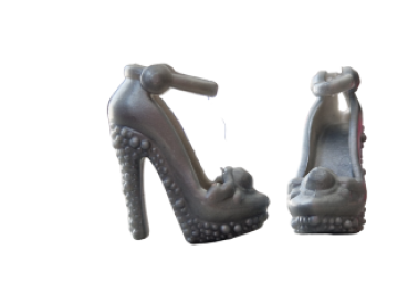 Barbie Pump with Ankle Strap gray