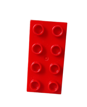 Lego Duplo Platte Basic 2x4 Dick Rot (40666)