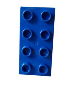 Lego Duplo plate Basic 2x4 thick (40666) blue