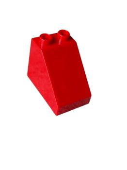 Lego Duplo roof tile 3 x 2 x 2 slope (63871) red