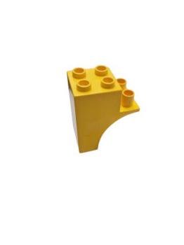 Lego Duplo arch brick 2x3x3 yellow carrier duphalfarch yellow