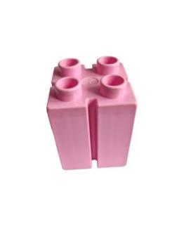 Lego Duplo building brick 2x2x2 with guide (41978) light pink