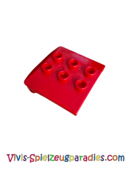 Lego Duplo Train Cabin Roof /  Backhoe Loader  (4543) red