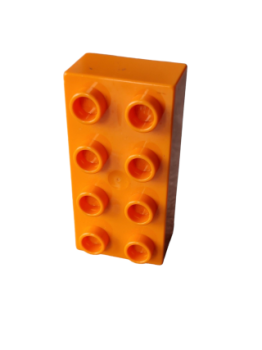 Lego Duplo Basic Bau Stein 2x4 (3011) orange