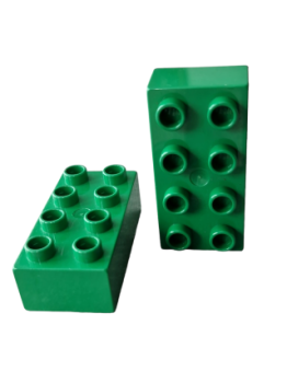 Lego Duplo Basic Bau Stein 2x4 (3011) grün