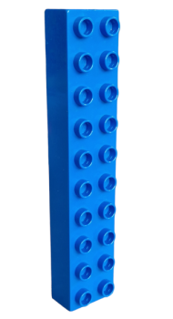 Lego Duplo Basic Bau Stein 2x10 (2291) blau