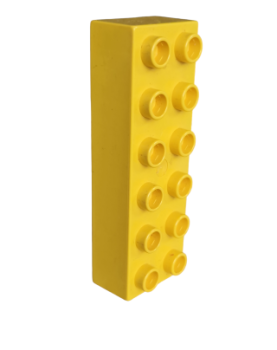 Lego Duplo Basic Bau Stein 2x6  (2300) gelb