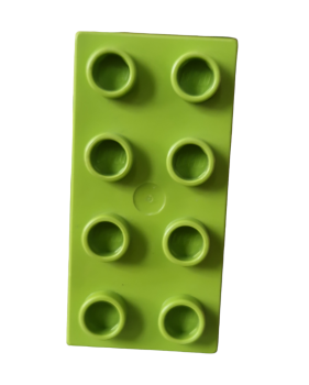 Lego Duplo Basic Bau Stein 2x4 (3011) Limone